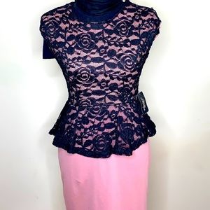 Forever 21 Pink And Black Dress